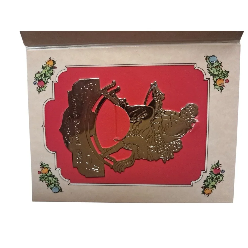 1983 Norman Rockwell McDonald's Coca-Cola Rocking Horse Christmas Ornament... 2